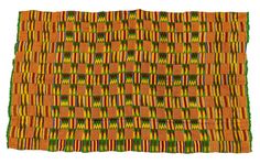 Admire the rich colorful beauty of this authentic vintage Ghanaian Kente Cloth. Woven from cotton, handmade textiles such as this play a central role in the artistic tradition of many West African countries where they are traditionally worn as clothing. Kente cloths are made by the Akan people and were traditionally used solely for royal courts and prestigious occasions. Look carefully and you will see that each piece has its own unique and distinctive pattern. This colorful and vibrant fabric can be used for all kinds of unique design projects. Use it as a table cloth, wall hanging, to make custom clothes, or simply as a colorful accent for your favorite room. This cloth measures approximately 40-44 x 71-75" and is one of a kind. You will receive the exact cloth shown in the photograph! Traditional Multicolor Habesha Kemis For Festivals, Traditional Multicolor Habesha Kemis For Ceremonies, Multicolor Habesha Kemis With Traditional Patterns, Multicolor Folk Habesha Kemis For Festivals, Multicolor Habesha Kemis With Traditional Patterns For Festivals, Vibrant Fabric, West African Countries, Kente Cloth, Handmade Textiles