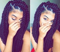 Jumbo Marley Twists, Havanna Twist, Hair Colorful, Twisted Hair, Havana Twist, Marley Twists, American Hairstyles, Pelo Afro