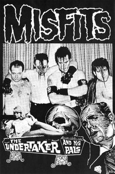 an advertisement for misfist, the undertaker and other punk band's album