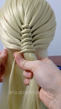 Instagram Braided Twists, Long Hair Designs, Ponytail Hairstyles Tutorial, Easy Braided Hairstyles, Venus Of Willendorf, Hair Braid Videos, Ribbon Hairstyle