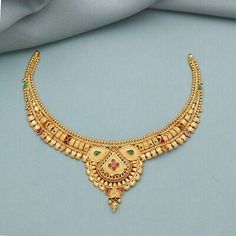 The work on this jewelry is pure handmade and I personally make them beautiful. we have more collection and list daily. Purity is - 22kt Gold. Indian Gold Necklace Designs, Indian Gold Jewellery Design, Gold Jewels Design, Gold Bridal Necklace, Pure Gold Jewellery, Gold Jewellry, Gold Necklace Indian, Gold Bridal Jewellery Sets, Gold Jewelry Stores