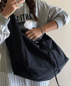 Casual Black Patchwork Drawstring Oversize Satchel HandbagThis bag is made of fine Nylon fabric.Measurement: 36cm/14.04" * 40cm/15.6" * 23cm/8.97" Casual Black Nylon Hobo Bag, Everyday Black Nylon Hobo Bag, Black Nylon Hobo Bag For Daily Use, Black Nylon Hobo Bag With Adjustable Strap, Black Nylon Hobo Shoulder Bag, Black Nylon Hobo Bag Shaped As A Tote, Nylon Tote Canvas Bag, Nylon Canvas Bag With Adjustable Strap, Nylon Hobo Tote Bag