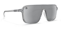 Be Seen, Be Loud with 'Meister X2 // Crystal.' These statement shades feature an iconic single-lens design with our premium, polarized PureBlend™ Lens for superior scratch resistance. Crystal clear arms are enhanced by a metal core for greater adjustability and comfort. Details: Gender: Unisex Frame: Gloss Crystal Clear Lens Color: Polarized PureBlend™ Silver Mirror UV Rating: 100% UV Protection Fit / Size: Medium - Large Vibe: Iconic In the Box: Microfiber Pouch & Sticker Pack Silver Sunglasses With Uv Protection For Streetwear, Clear Mirrored Adjustable Sunglasses, Silver Mirrored Shield Sunglasses For Outdoor, Functional Polarized Sunglasses For Streetwear, Clear Shield Sunglasses With Mirrored Lenses, Clear Polycarbonate Shield Sunglasses With Mirrored Lenses, Modern Adjustable Sunglasses With Polarized Lenses, Silver Sunglasses With Anti-reflective For Outdoor Activities, Silver Anti-reflective Sunglasses For Outdoor Activities