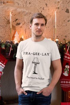 A Christmas Story | Leg Lamp | Christmas Shirt | Fra-gee-lay | Unisex | Plus Sizes Christmas Shirts Available | https://etsy.me/3Vzr49E Christmas Story Leg Lamp, Christmas Vacation Shirts, Hiking Shirt, Xmas Shirts, Vacation Shirts, Christmas Tees, A Christmas Story, Look Plus, Shirt Ideas