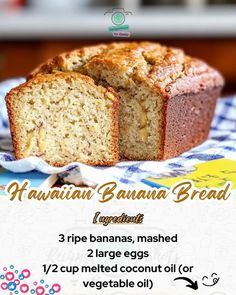 Tasty Treasures: Recipes & More | 🍌🌺 Take your banana bread to a tropical paradise | Facebook