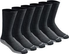 Dickies Men's Dri-tech Moisture Control Crew Socks Multipack Multiple colors and many sizes. Best Boot Socks, Work Socks, Men With Street Style, Black Socks, Athletic Socks, Boot Socks, Casual Socks, Cool Socks, Cotton Socks