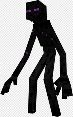 an image of a pixel character with purple eyes and black skin, standing in front of a