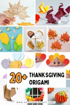 Craft For Adults, Thanksgiving Pumpkins, Origami Projects, Easy Thanksgiving, Fun Craft, Thanksgiving Decorations, Fun Crafts