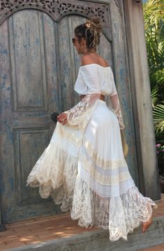 PEASANT GIRL WRAP SKIRT Sukienki Maksi, Boho Summer Outfits, Mode Boho, Boho Summer, Hippie Chic, Style Chic, Boho Chic Fashion