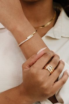 18k gold plated Bachelorette Party Dress, Sparkle Bracelet, Gold Plated Bracelet, Back Necklace, Trendy Fashion Jewelry, Bracelet Cuff, Gold Plated Bracelets, Chain Anklet, Clear Crystals