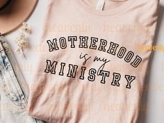 Mama In The Making Shirt, Christian Mom Shirts, Christian Mom Aesthetic, Cute Cricut Shirts Faith, Motherhood Is My Ministry Shirt, Cute Mom Shirts, Christian Screen Print Shirts, Shirts For Moms