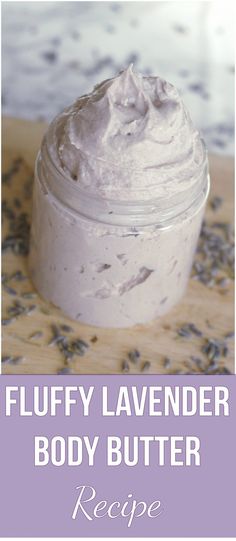 In this post I will show you how to make whipped body butter. This easy DIY recipe is packed with skin loving goodies like shea butter and essential oils. You have to make this! #bodybutter #whippedbodybutter #lavender #essentialoil Lavender Body Butter Recipe, Lavender Recipes, Lavender Body Butter, Homemade Body Butter, Diy Body Butter, Body Butters Recipe, Diy Lotion, Homemade Lotion