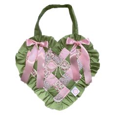 Fairy Garden Patchwork Heart Bag Tropical Fairy, Ruffles Bag, Cute Cottagecore, Heart Shaped Bag, Patchwork Tote Bags, Patchwork Heart, Blogging Inspiration, Stitch Shop, Cottagecore Fairy