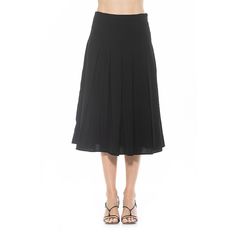 Refresh your wardrobe with this women's ALEXIA ADMOR Shilo midi length pleated skirt. Click on this WOMEN'S GUIDE to find the perfect fit and more! Refresh your wardrobe with this women's ALEXIA ADMOR Shilo midi length pleated skirt. Click on this WOMEN'S GUIDE to find the perfect fit and more! FEATURES A-line silhouette Zipper closure Fully lined Features pleated detailFIT & SIZING 30-in. length Midi length hits below the knee Midrise sits on the high hipFABRIC & CARE Body: polyester Lining: po Summer Midi-length Pleated Skirt, Fitted Pleated Midi Maxi Skirt, Chic Pleated Culottes, Formal Box Pleat Skirt For Summer, Classic Midi-length Bottoms For Summer, Flowy Skirt With Accordion Pleats In Solid Color, Fitted Midi Maxi Skirt With Accordion Pleats, Black Pleated Knee-length Bottoms, Casual Pleated Midi-length Maxi Skirt