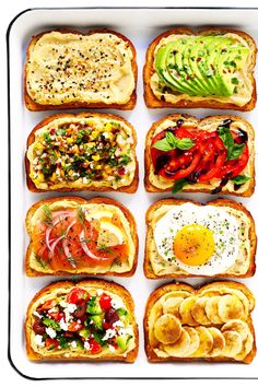 toasted sandwiches with different types of toppings