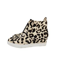 Brand New W/Out Box Linea Paolo Leopard Print Calf Wedge Sneaker/Boots (Size 5.5) Feature A Modern Sophistication And Cool Street Style Merge In A Suave Wedge Bootie Featuring A Versatile Bringing Comfort With Front Elastic Tongue And Elegance, Animal Print Is Perfect For Fall/Winter You Will Love The Clean Lines And A Sporty Contrast Sole, Side Zipper Easy To Put On And Take Off Material: Leather, Real Calf Hair Upper And Lining/Rubber Sole Come From A Smoke/Pet Free Home! Chic Wedge Sneakers For Spring, Chic Spring Wedge Sneakers With Wedge Heel, Chic Wedge Heel Sneakers For Spring, Chic Spring Wedge Sneakers, Grey Block Heels, Black Wedge Booties, Cool Street Style, Black Wedge Boots, Hidden Wedge Sneakers