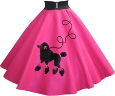 1950s Poodle Skirt, Poodle Skirt Costume, Grease Party, 50s Sock Hop, Poodle Skirts, 1950 Fashion, Sock Hop, Witchy Crafts