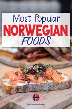 the most popular norwegian foods are made with bread, cream cheese, and smoked salmon