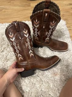 Review photo 1. Southwestern Embroidery, The Round Up, Leather Cowboy Boots, Western Boot, Round Up, All Colors, Photo 1, Cowgirl Boots, Western Boots