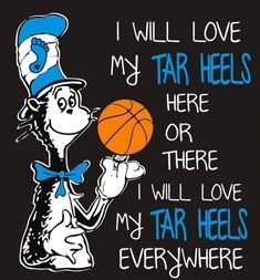 a dr seuss quote with a cat in the hat holding a basketball