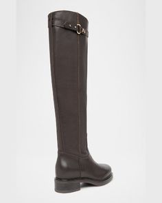 Find NEROGIARDINI Leather Buckle Tall Riding Boots on Editorialist. NeroGiardini tall leather riding boots with buckle strap accent at collar 1.25 in / 30 mm flat heel Round toe Pullon style Lightweight, sturdy TPU outsole Lining: Leather Spot clean Made in Italy Tall Brown Leather Riding Boots, Brown Buckle Closure Knee-high Boots For Work, Leather Boots With Horsebit Detail For Work, Brown Knee-high Boots With Buckle For Work, Leather Knee-high Riding Boots, Brown Leather Knee-high Riding Boots, Leather Moto Boots With Buckle For Riding, Leather Moto Boots With Buckle Closure For Riding, Knee-high Leather Riding Boots