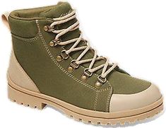 Casual Green Slip-resistant Rain Boots, Casual Khaki Lace-up Waterproof Boots, Trendy Green Boots For Outdoor, Casual Lace-up Waterproof Durable Boots, Casual Durable Lace-up Waterproof Boots, Casual Rain Boots With Round Toe For Outdoors, Casual Waterproof Lace-up Boots, Casual Weatherproof Lace-up Waterproof Boots, Casual Slip-resistant Winter Hiking Boots