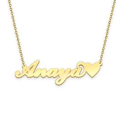 Anaya name necklace with little heart 14k gold unique gifts 
								Add something extra special to your jewelry box with Name Necklace Official engravable necklaces.
								The Anaya's name necklace with little heart unique gifts 14k gold is best gifts for Anaya. Name Necklace Official provides affordable engravable jewelry that won't 
								break the bank. In addition, these pieces make for very thoughtful and appreciated gifts for friends and family. 
								And whether valentine's day gifts, mother's day gifts, christmas gifts, wedding gifts, graduation gifts, birthday gifts,
								 NAME NECKLACE are all the best gift choice store. Anaya Name, Engravable Jewelry, Engraved Jewelry, Gifts Birthday, Engraved Necklace, Gifts Wedding, Gifts Christmas, Name Necklace, Graduation Gifts