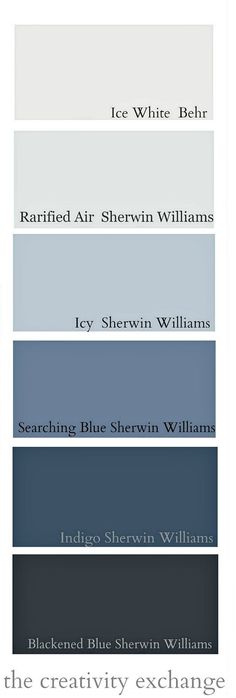 the different shades of blue and white are shown in this color scheme with text that reads,