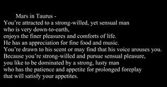 a poem written in black and white with the words mars in taurus you're attracted to a strong - willed, yet