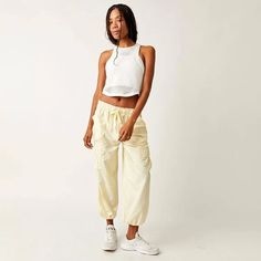 Rand New Pants! Spring Cropped Streetwear Bottoms, Spring Streetwear Cropped Bottoms, Summer Cotton Athleisure Cargo Pants, Baggy Cargo Pants For Summer Loungewear, Summer Ankle-length Cargo Pants For Streetwear, Summer Athleisure Harem Pants With Pockets, Summer Athleisure Cargo Pants For Loungewear, Casual Cropped Pants For Streetwear, Summer Cargo Pocket Pants For Loungewear