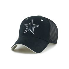 NFL Dallas Cowboys Moneymaker Hat - Black Black Trucker Hat With Curved Bill For Game Day, Black Trucker Hat With Flat Bill For Game Day, Black Snapback Trucker Hat For Game Day, Black Trucker Hat For Fan Gear, Black Trucker Hat For Game Day, Black Trucker Hat With Curved Brim For Sports Events, Black Fitted Hat With Curved Brim For Game Day, Adjustable Black Trucker Hat For Sports Events, Adjustable Black Trucker Hat For Sports