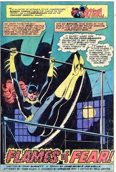 an old comic book page with batman and catwoman