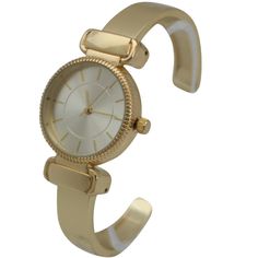 This Simple Metallic Bangle Watch from Olivia Pratt is super trendy, featuring a durable materials band and face, this watch is the perfect addition to your accessory collection. Olivia Pratt is always looking after new designs to improve your style! Using the best quality materials available in all of our products to ensure long durability in your every day wear. Please be aware, color vibrancy of the product might change from device to device. If you have questions we're here to help! Improve Your Style, Bangle Watches, New Designs, Bracelet Watch, Every Day, Bangles, Band, Gold