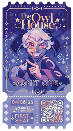 the owl house ticket for admit one