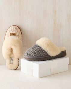 Ugh Slipper, Ugg Cozy Slippers, Ugg Cozy Knit Slippers, Shopping Vibes, Cute Uggs, Cozy Slippers, Dressed To Impress, Acrylic Sweater, Fashion And Beauty Tips