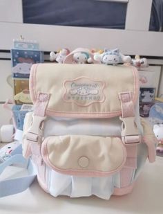 Cinnamoroll Blue Embroidery Girl Backpack Large Schoolbag Computer Soft Bag Gift  | eBay Kawaii School Backpack, Cute School Backpack, Cutecore Backpack, Cute Bags For School, Coquette Backpack, Nature Creatures, Hello Kitty Water Bottle, Sanrio Backpack, Backpack Kawaii