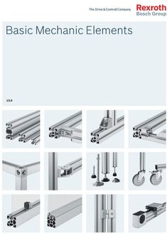 an image of basic mechanical elements in the brochure, with instructions for them