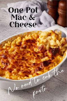 one pot mac and cheese no need to cut the potatoes