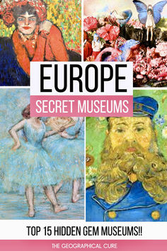 Pinterest pin graphic for hidden gem museums in Europe