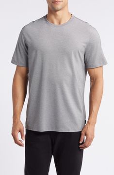 Classic, comfortable and easy to wear, this staple T-shirt looks great on its own and makes an ideal layer when the weather cools. Crewneck Short sleeves 51% polyester, 22% cotton, 21% modal, 6% spandex Machine wash, tumble dry Imported Cotton Athleisure T-shirt With Moisture-wicking, Go-dry Short Sleeve T-shirt For Everyday, Casual Go-dry Crew Neck T-shirt, Basic Cotton Go-dry Tops, Cotton Athleisure T-shirt With Go-dry Technology, Casual Crew Neck T-shirt With Go-dry Technology, Cotton Moisture-wicking Tri-blend Tops, Cotton Go-dry Short Sleeve T-shirt, Casual Stonewashed Short Sleeve T-shirt