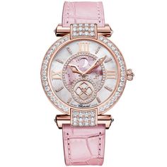 Chopard Imperiale Listing: $48,404 Chopard Imperiale Moonphase 36mm, Reference number 384246-5001; Rose gold; Automatic; Condition Unworn; Year 2023; Watch with ori Luxury Pink Diamond Watch With Subdials, Luxury Pink Diamond Watch With Diamond Hour Markers, Luxury Pink Watches With Subdials, Chopard Bracelet Heart, Chopard Diamond Watch, Chopard Precious Lace, Chopard Happy Diamonds, Chopard Imperiale Watch, Chopard Watch