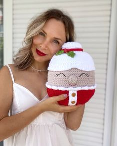 Christmas crochet pattern of Mrs.Santa pillow (PDF file).
It could be a great gift for Christmas, kids room decor and home decorations .
My easy CROCHET PATTERNS will help you to make unique DIY original decoration for the Christmas and home decor.
NOT a finished product you see on these photos.
This pattern is available in English (US terms) and German.
The height of the pillow is approximately 28-30 cm using specified materials. It depends on your tension of crocheting.

#crochetamigurumi #amigurumiaddict #amigurumidesign #crochetdolls #crochet_relax #crochetfun #crocheteveryday #crocheting #crochetersofinstagram #crocheter