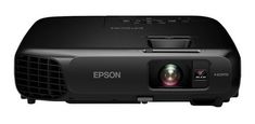 the epson projector is shown on a white background with no one in it