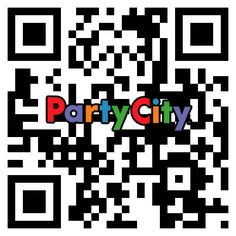 a qr code with the word party city on it