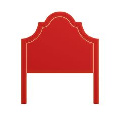 MonetTangerineVelvet Fun Headboards, Red Bed Frame, Twin Headboard Ideas, Upholstered Headboard Shapes, Accent Headboard, Headboard Shapes, Katie Kime, Arched Headboard, Twin Headboard