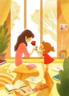 Family Comic, Birthday Cartoon, 카드 디자인, Family Illustration, Animated Love Images, Girly Art Illustrations, Art Inspiration Painting