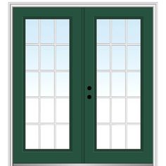 MMI DOOR Fiberglass Front Doors are built to last and can add substantial curb appeal to your home. This fiberglass smooth front door unit comes with a Limited Lifetime Warranty on both the door component and the prehung MSystem, a 10 year glass lite warranty, and a 10 year warranty on the painted finish of the pre-hung door component. All of our fiberglass smooth front doors are virtually maintenance free and will not warp, rot, dent or split. Our prehung door unit (called the MSystem) seals ou Double Front Entry Doors, Steel Front Door, Fiberglass Front Door, Prehung Doors, Double Front Doors, Front Entry Doors, Front Entry, Types Of Doors, Lowes Home Improvements