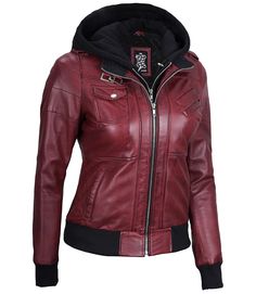 Maroon Leather Jacket For Women | Bomber Style
Discover sophistication with our Women Maroon Bomber Leather Jacket. Crafted from real lambskin leather, this jacket features a flattering, tailored fit that enhances your silhouette. The deep maroon color exudes timeless elegance, while the removable hood adds practicality and versatility. Ideal for both casual outings and evening events, this jacket is a statement piece that combines style and functionality seamlessly. Hooded Leather Outerwear For Work, Fitted Leather Jacket With Detachable Hood For Fall, Fitted Leather Outerwear With Double-lined Hood, Leather Biker Jacket With Double-lined Hood, Fitted Leather Biker Jacket With Detachable Hood, Winter Fitted Biker Jacket With Double-lined Hood, Fall Leather Jacket With Detachable Hood, Leather Jacket With Detachable Hood For Fall, Fitted Biker Jacket With Double-lined Hood For Fall