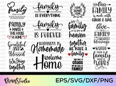 the family is forever svg bundle