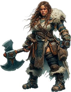 Warrior Female, Gargoyles Art, Barbarian Woman, Warrior Concept Art, Fantasy Town, Dungeons And Dragons 5e, Viking Woman, Dungeons And Dragons Characters